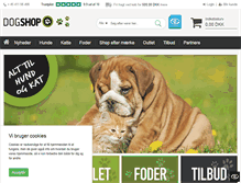 Tablet Screenshot of dogshop.dk